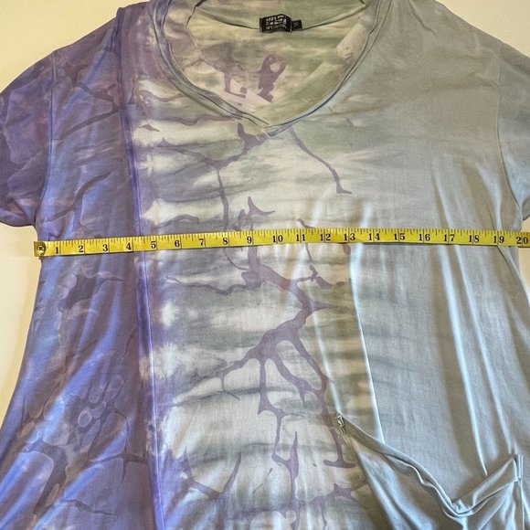 Chic Women's Tunic in Purple and Gray - Picture 6 of 7